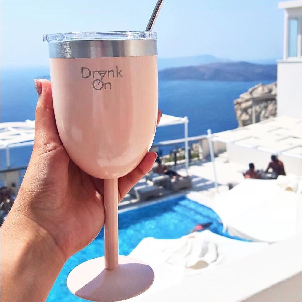 10oz Stainless Steel Wine Tumbler w/ a FREE Straw - Picture 7 of 7